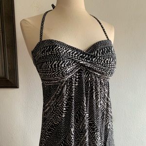 Robert Piccone Maxi Black and White Dress
